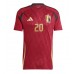 Maillot de foot Belgique Lois Openda #20 Domicile vêtements Europe 2024 Manches Courtes